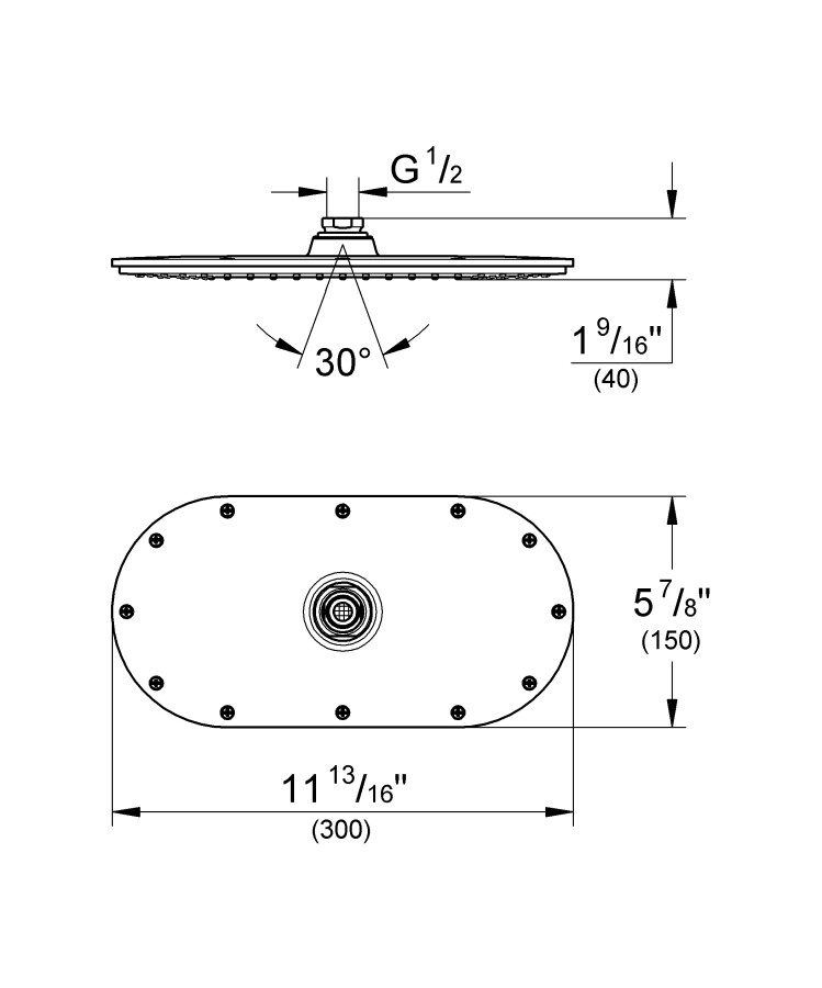 Grohe Rainshower Veris 27471000 верхний душ