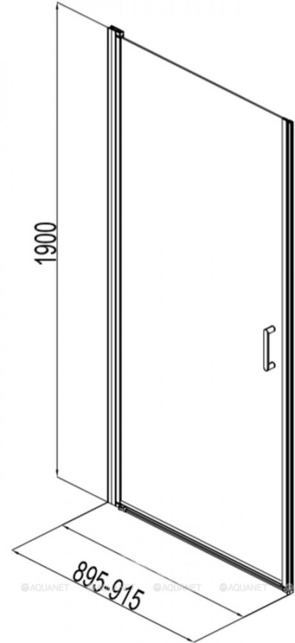Aquanet Cinetic AE12-N-90H190U-CT душевые двери 90*190