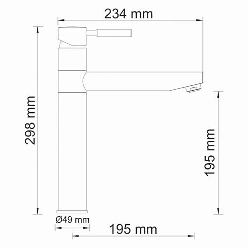 WasserKRAFT Main 4107 смеситель для кухни хром