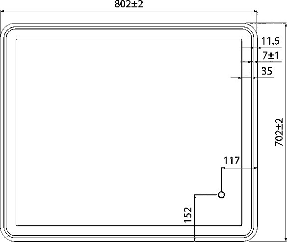 Зеркальное полотно Iddis Cloud 80*70 CLO8000i98