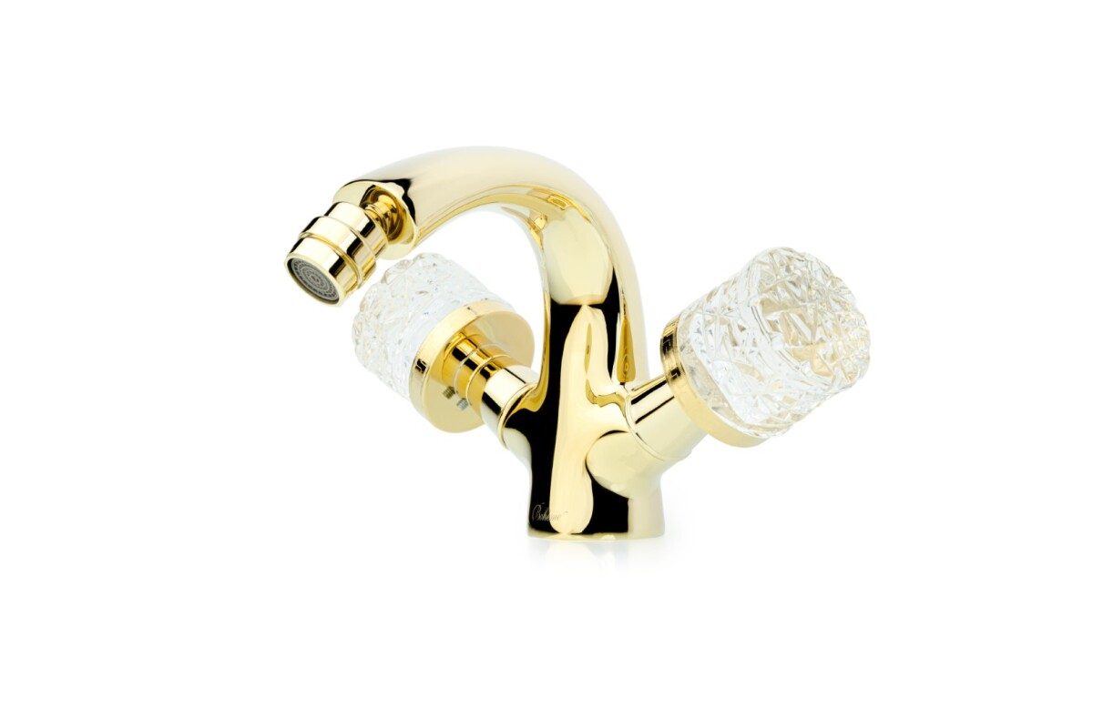 Смеситель для биде Boheme Crystal Золото 296-CRST