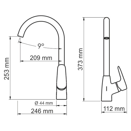 WasserKRAFT Vils 5607 смеситель для кухни хром