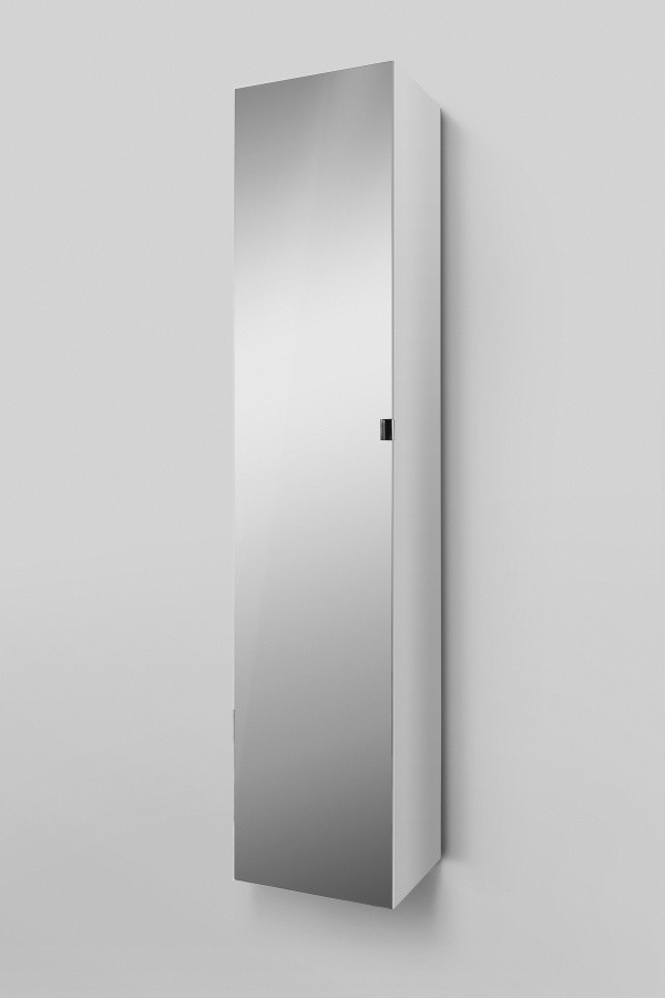 Am.Pm Spirit 2.0 шкаф-пенал подвесной с зеркалом R/L белый 35