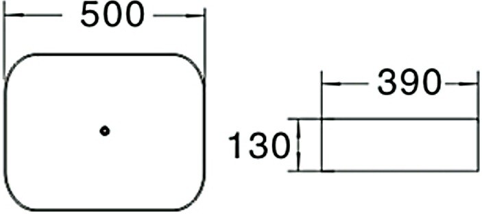 SantiLine SL-1051 раковина накладная 50 см