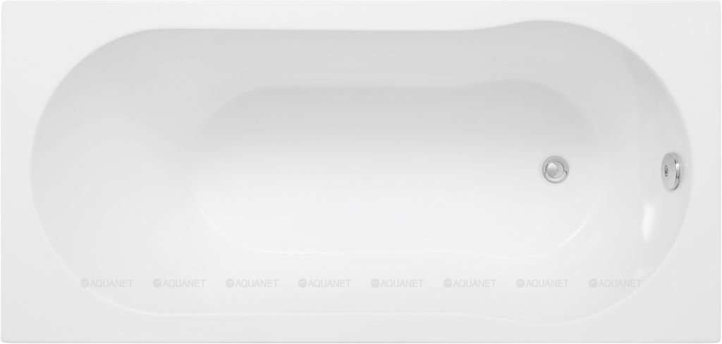Aquanet Light ванна акриловая овальная белая 160*70 см с каркасом 00243871