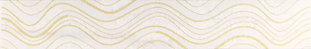 Сокол Травертин 7х44см бордюр настенный волна