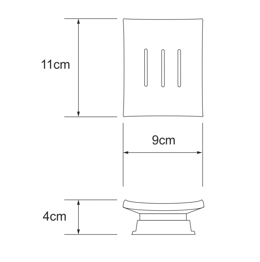 WasserKRAFT Amper K-5429BLACK мыльница