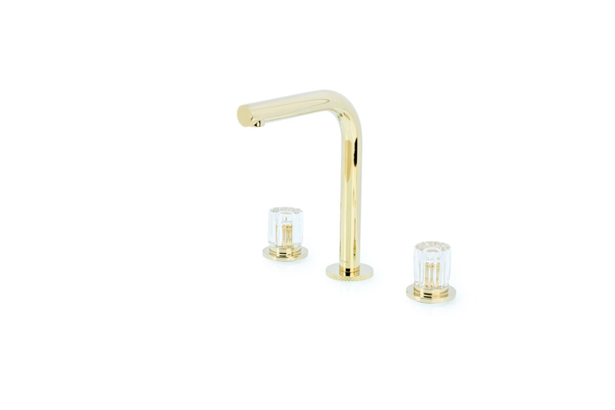 Смеситель для раковины на 3отв. Boheme Elegante Золото 152-G-EL