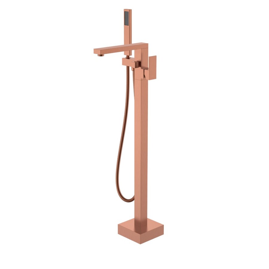 Смеситель напольный Boheme Qubic Copper Brushed 479-CB