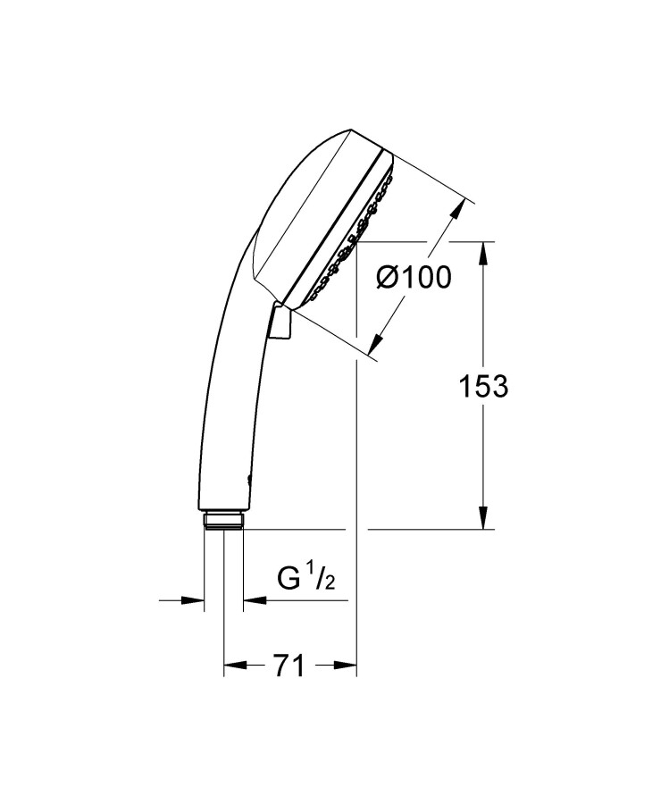 Grohe New Tempesta Cosmopolitan 27573002 ручной душ