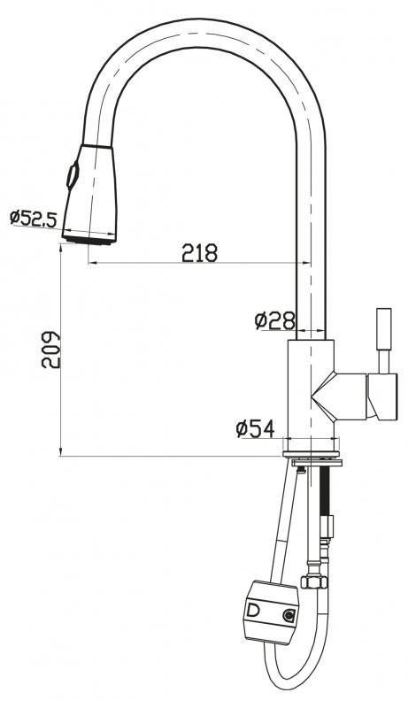 BelBagno Nova BB-LAM31-IN смеситель для кухни сатин