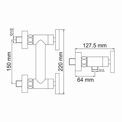 WasserKRAFT Weser 7802 смеситель для душа хром