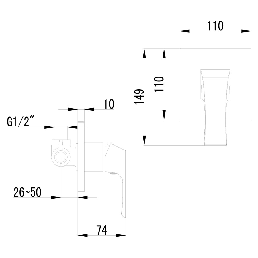 Lemark LM4523C Unit смеситель для душа хром