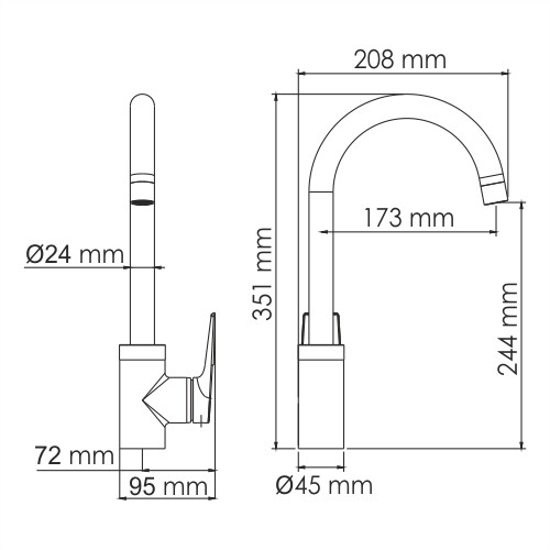 WasserKRAFT Aisch 5507 смеситель для кухни золото