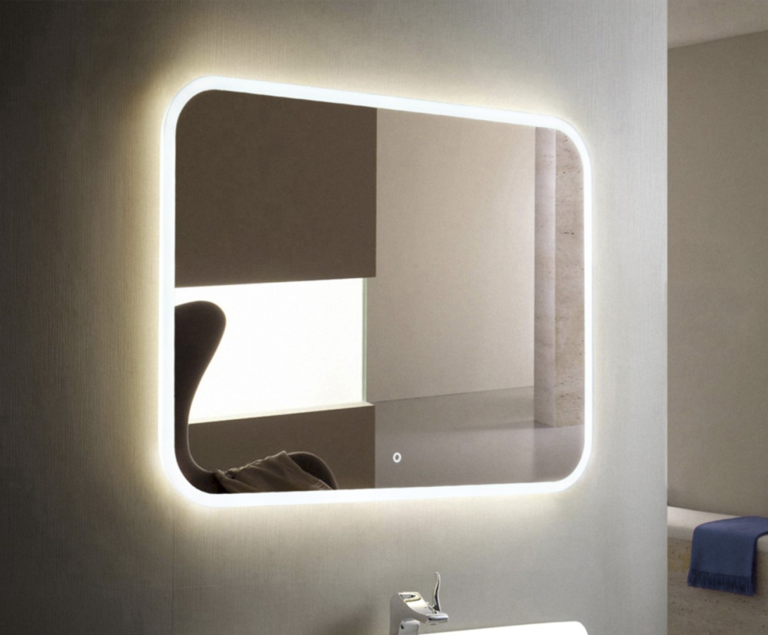 Эстет Kare Luxe зеркало с LED подсветкой 80х70 ФР-00013902