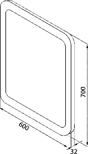 Зеркальное полотно Iddis Edifice 60*70 EDI6000i98