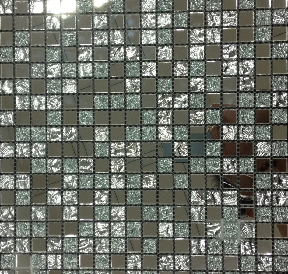 Bonaparte Mirror 30х30 см мозайка стеклянная серая