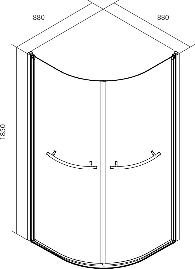 Iddis Elansa E20R099i23 душевое ограждение 90*90*185