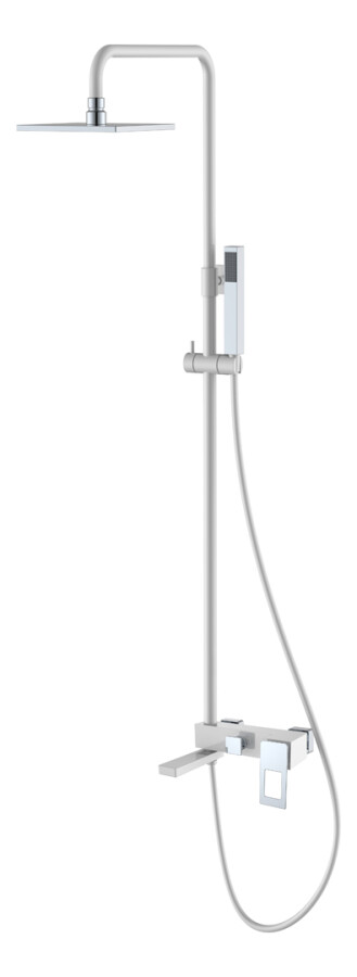 Душевая система Boheme Q WhiteChrome с изливом 148-WCR