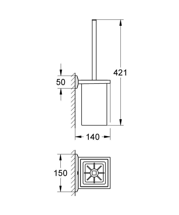 Grohe Allure Brilliant 40500000 туалетный ершик