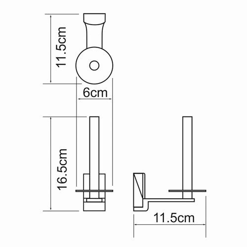 WasserKRAFT Exter K-5297 держатель для туалетной бумаги бронза