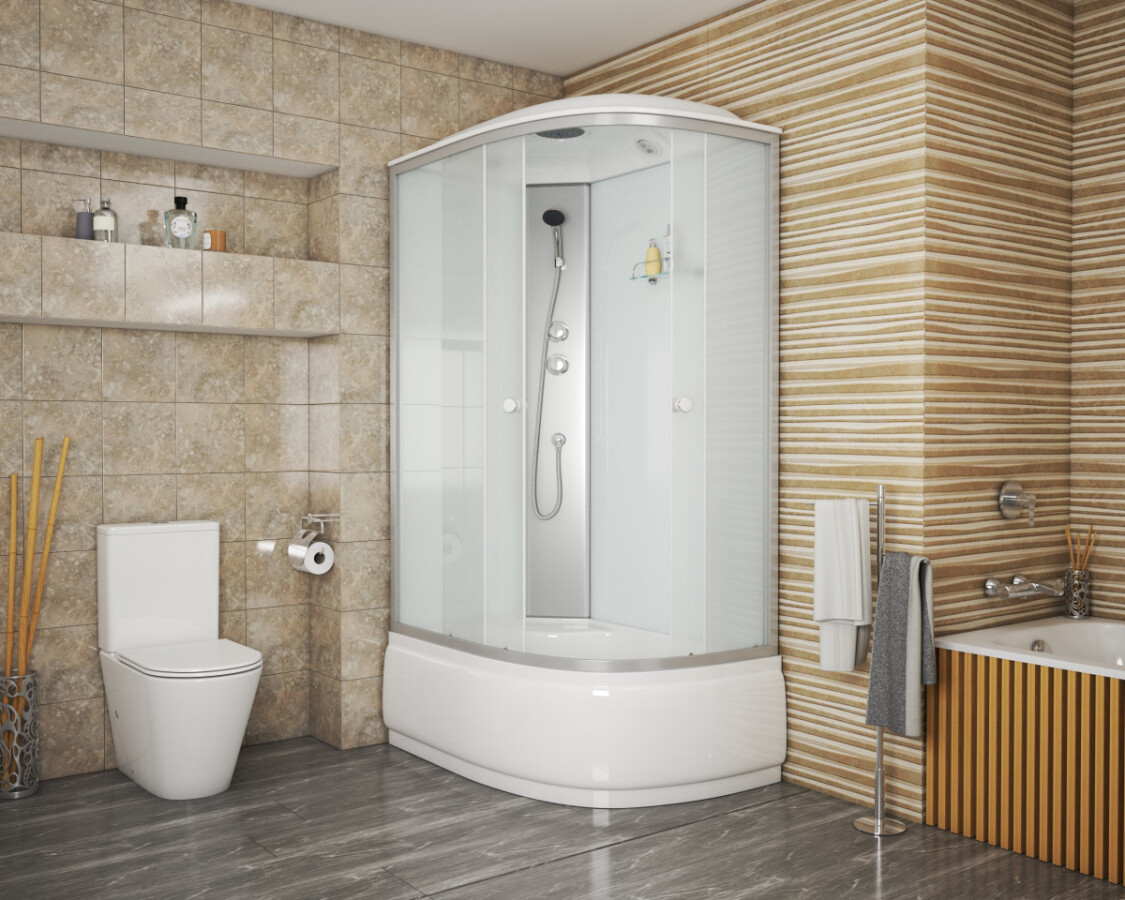 Niagara Eco Душевая кабина 120x80 Левая Тропический душ E120/80/40L/MT