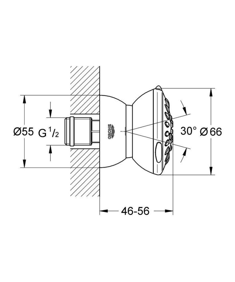 Grohe Relexa Ultra 27067000 боковой душ