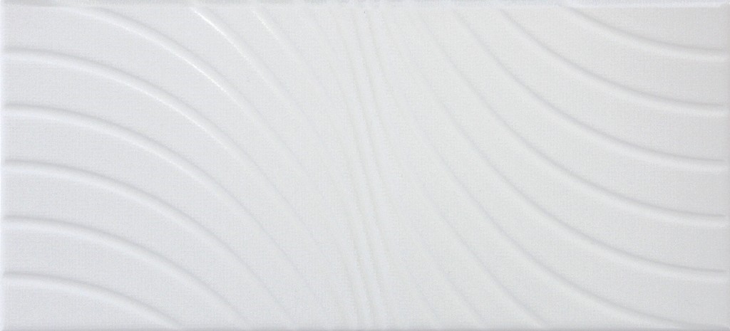 Сокол Руан 20х44 см плитка настенная белая матовый рельеф