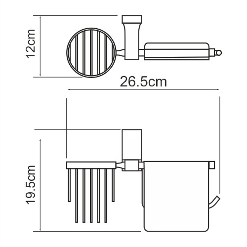 WasserKRAFT Lopau K-6059 держатель для туалетной бумаги хром