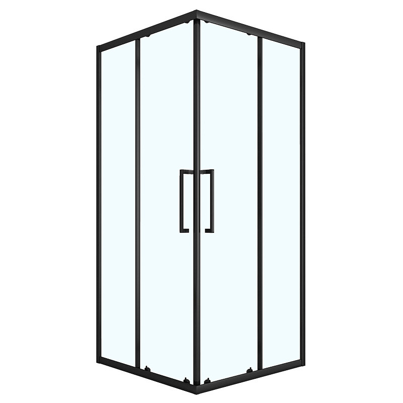 Душевое ограждение без поддона Loranto Sunway 120х80х190 цвет черный матовый CS-AB01B-128