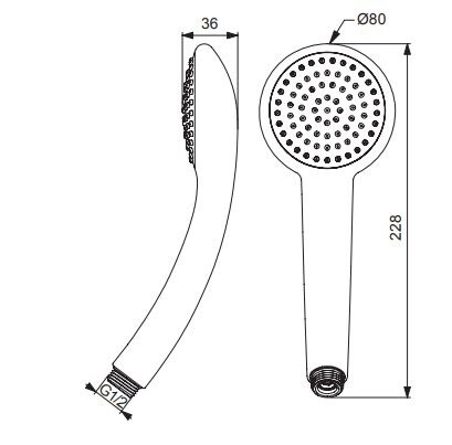 Vidima Fresh S BA205AA Душевая лейка