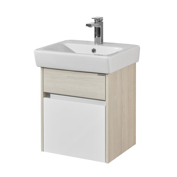Тумба под раковину AQUATON Верди PRO 50 белый, ясень фабрик 1A195901VDAV0
