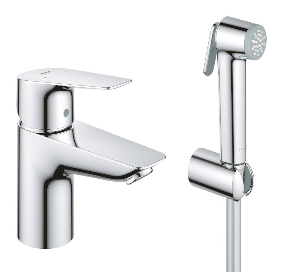 Grohe BauEdge смеситель для раковины с гигиеническим душем 23757001