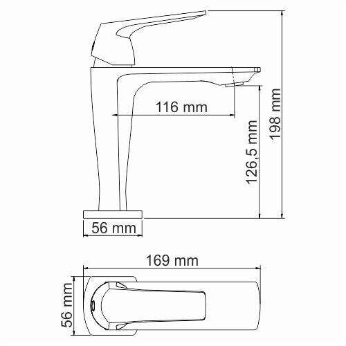 WasserKRAFT Neime 1903 смеситель для раковины 25 мм