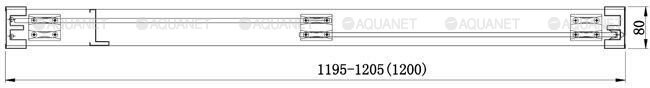 Aquanet Delta NPD6122 душевые двери 120*200