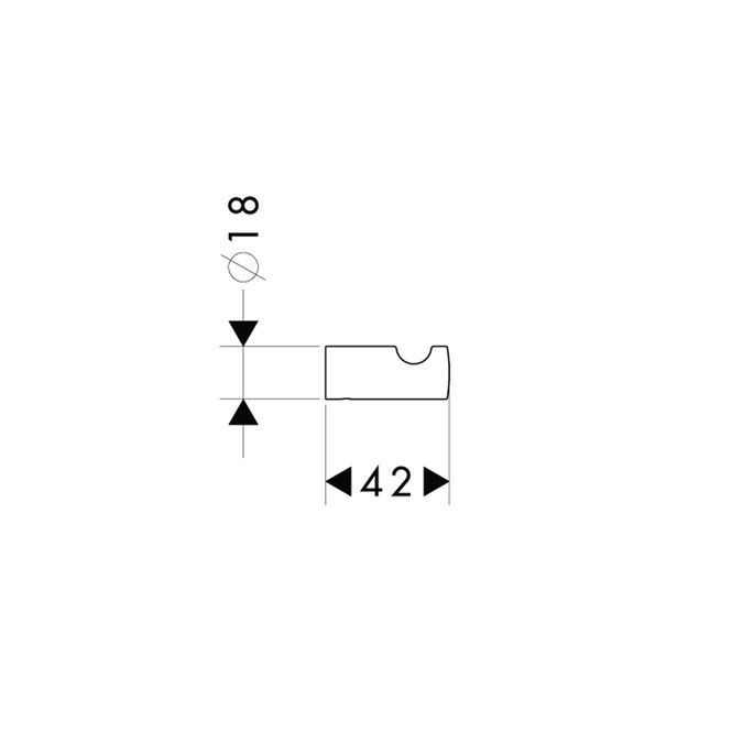 Крючок одинарный Hansgrohe Logis 40511000