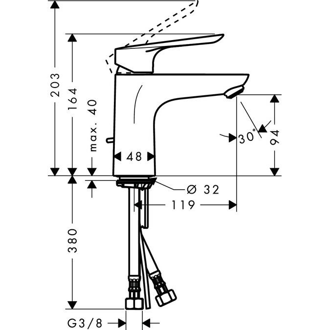 Hansgrohe Logis E 71161000 смеситель для раковины хром