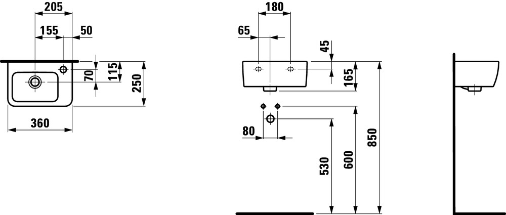 Laufen Pro A раковина 36 см