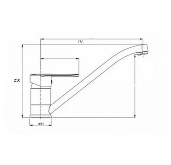 Elghansa Ecoflow Alpha Смеситель для кухни однорычажный, хром 56A0103