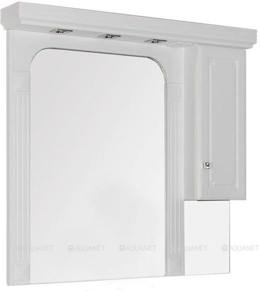 Зеркало-шкаф Aquanet Фредерика 125*123 белый 00182012