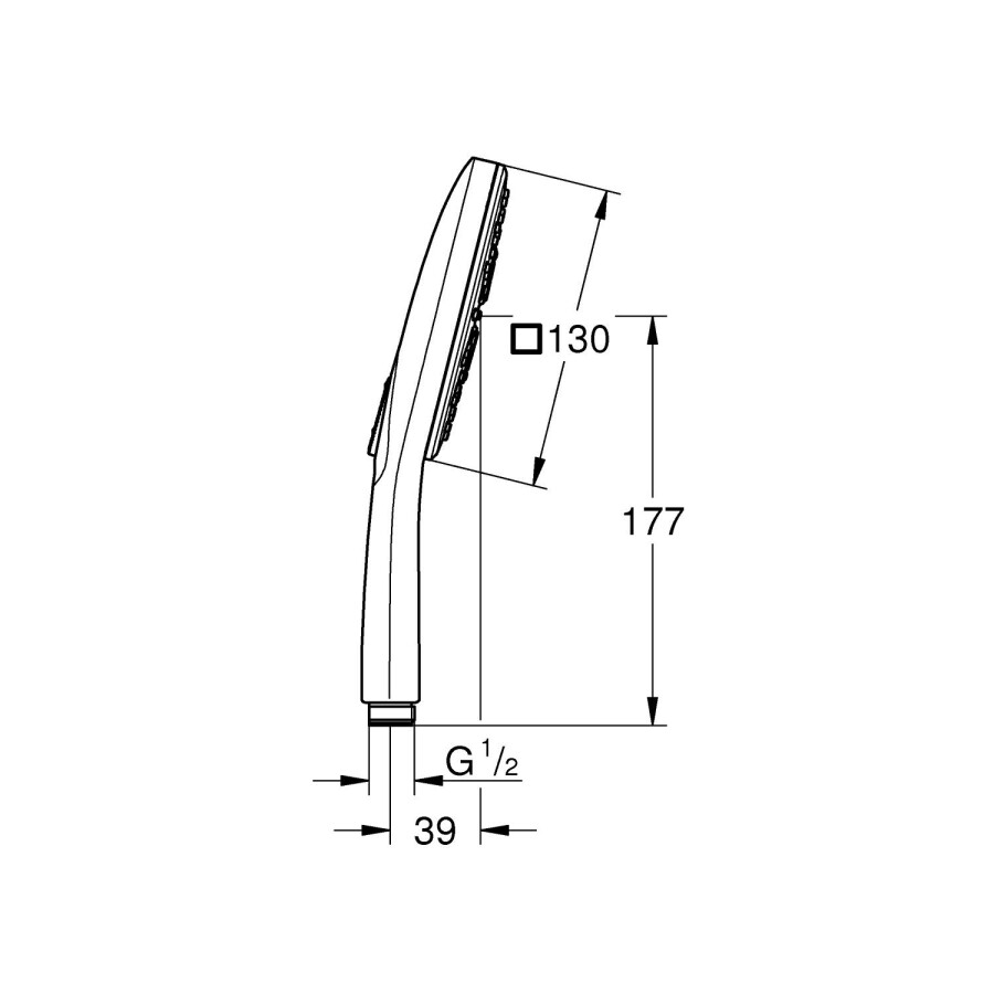 Grohe Rainshower SmartActive Cube 130 26551LS0 ручной душ белая луна