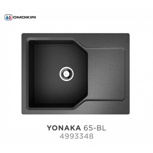 Omoikiri Yonaka 65-BL 4993348 кухонная мойка аrtgranit черный 65х51 см