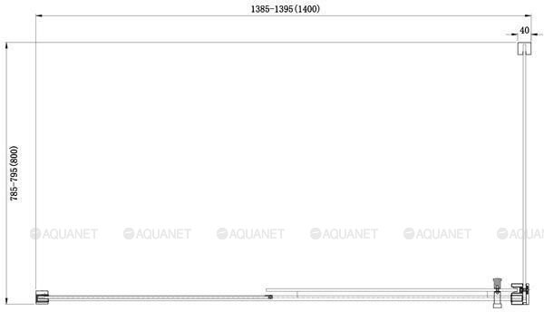 Aquanet Delta NPE1131 душевое ограждение 140*80*200