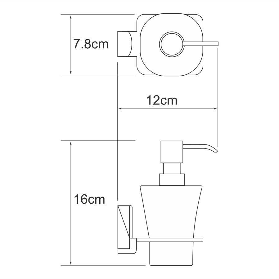 WasserKRAFT Leine K-5099WHITE дозатор жидкого мыла хром/белый