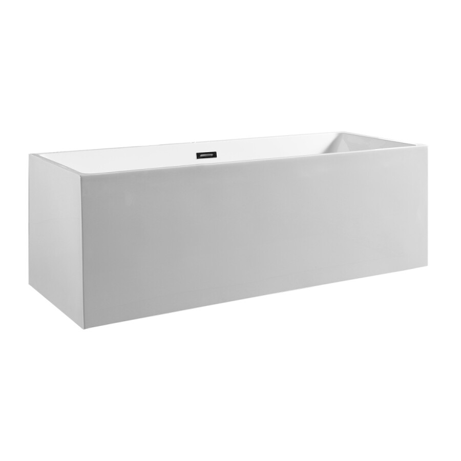 Ванна акриловая Azario Modern 1600x750x580 отдельностоящая, в комплекте с сифоном и металлической рамой AZ-6601-16075