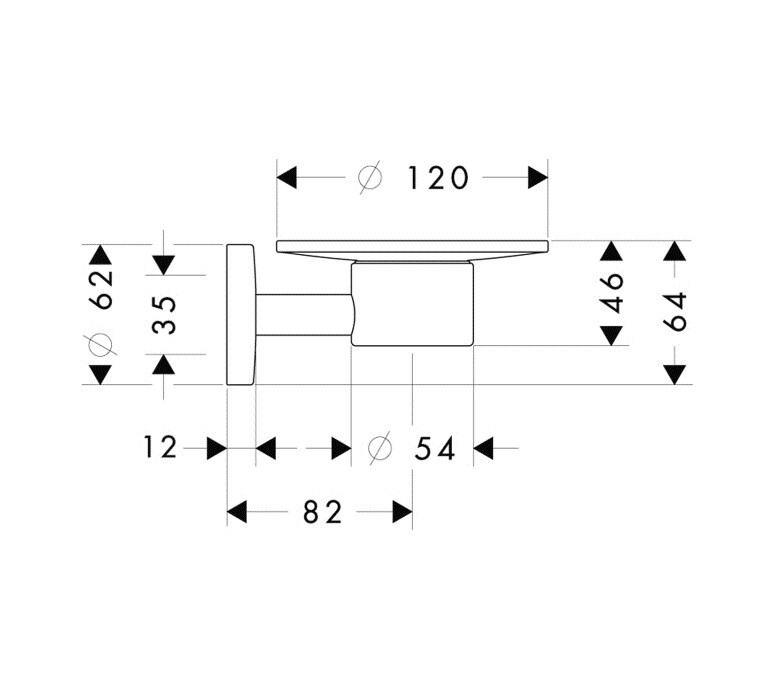 Мыльница стеклянная Hansgrohe Logis 40515000