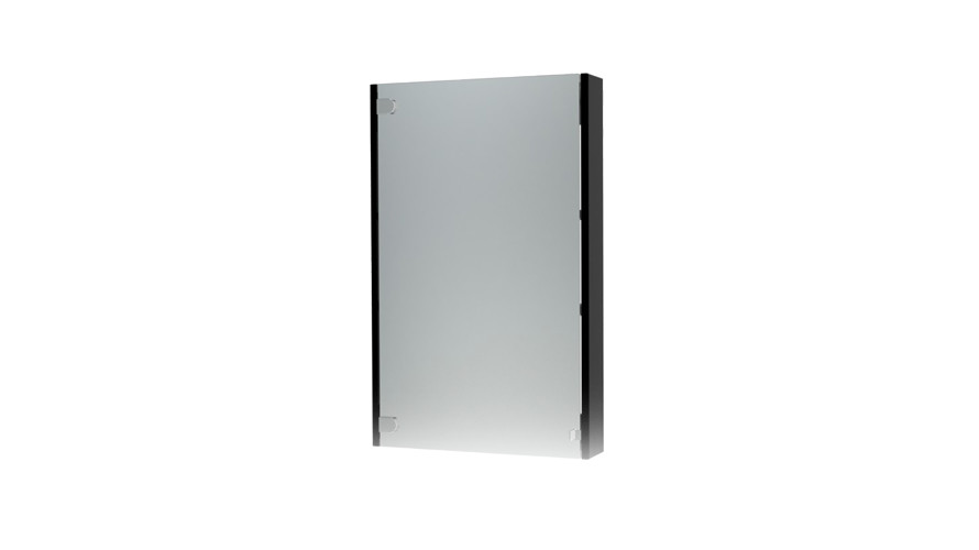 Triton Эко 50 зеркальный шкаф без подсветки черный