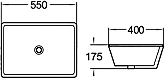 SantiLine SL-3004 раковина встраиваемая 55 см