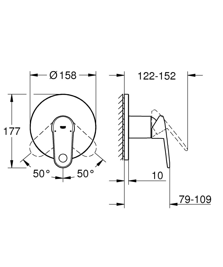 Grohe Europlus 24059002 смеситель для душа