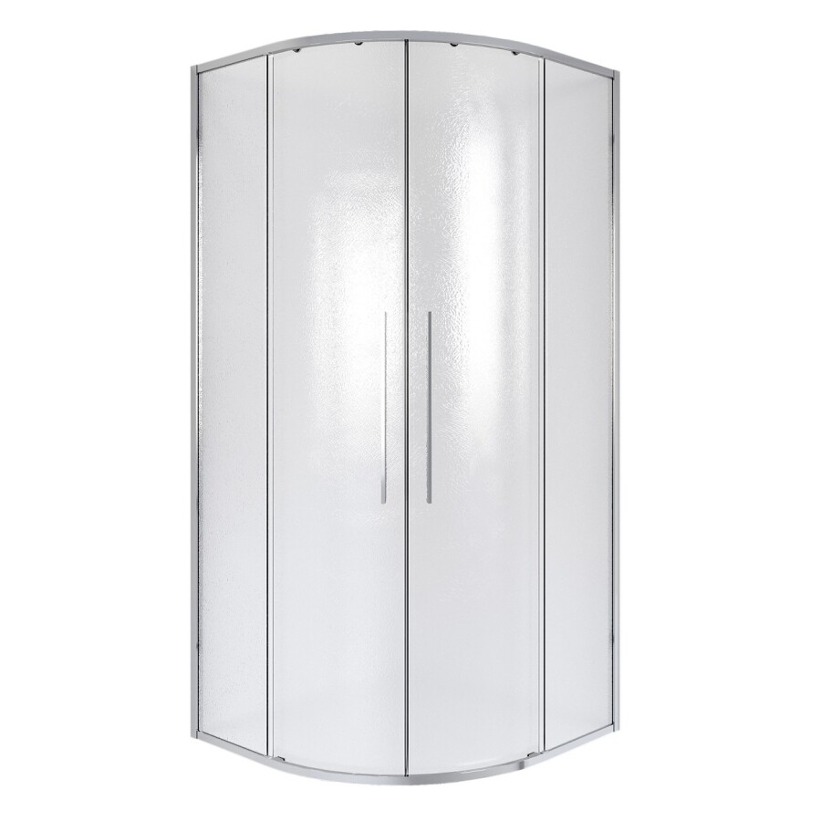 Душевое ограждение Niagara Nova NG-3627-34 (100х100х195) четверть круга, хром,двери раздвижные,стекло шиншилла,1 место